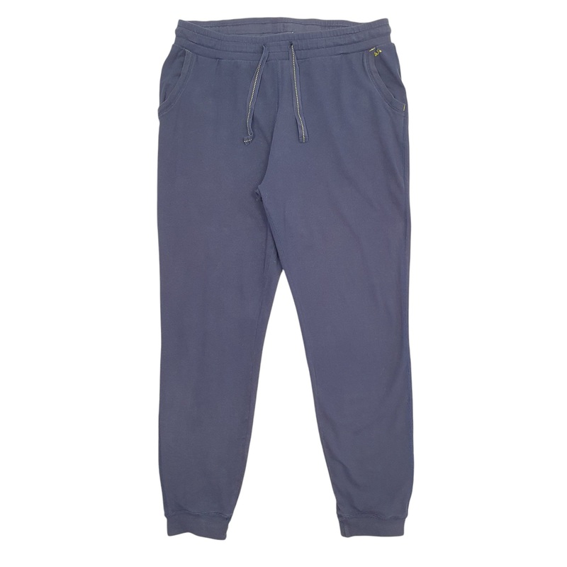Womens White Stuff Stretch Fit Navy Jogger Cotton Blend  Trousers Womens UKM