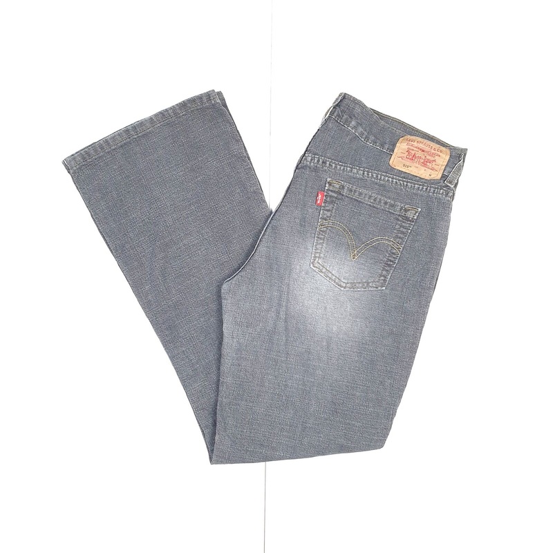 Womens LEVI'S Grey Denim 515  Bootcut Low Rise Jeans Trousers  10M
