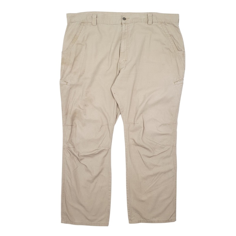 Mens Dickies Rip-Stop Beige Chino Cotton  Trousers Mens W44 L31