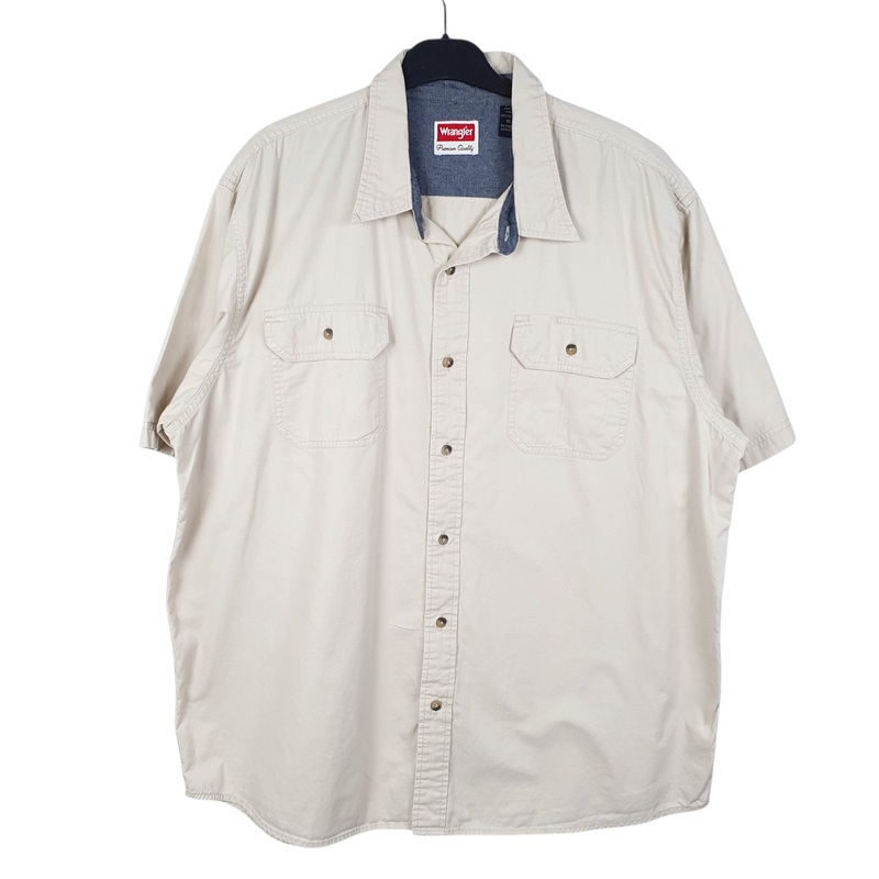 Wrangler Short Sleeve Regular Fit Cotton Shirt Mens XL