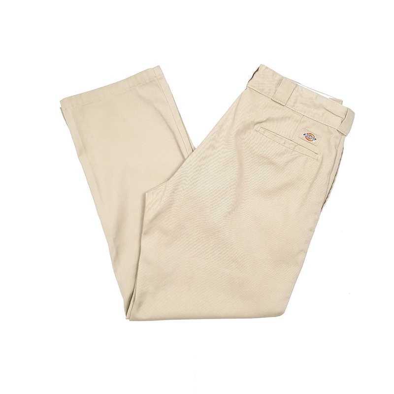 Mens Dickies 874 Original Fit Beige Chino Trousers W34 L30