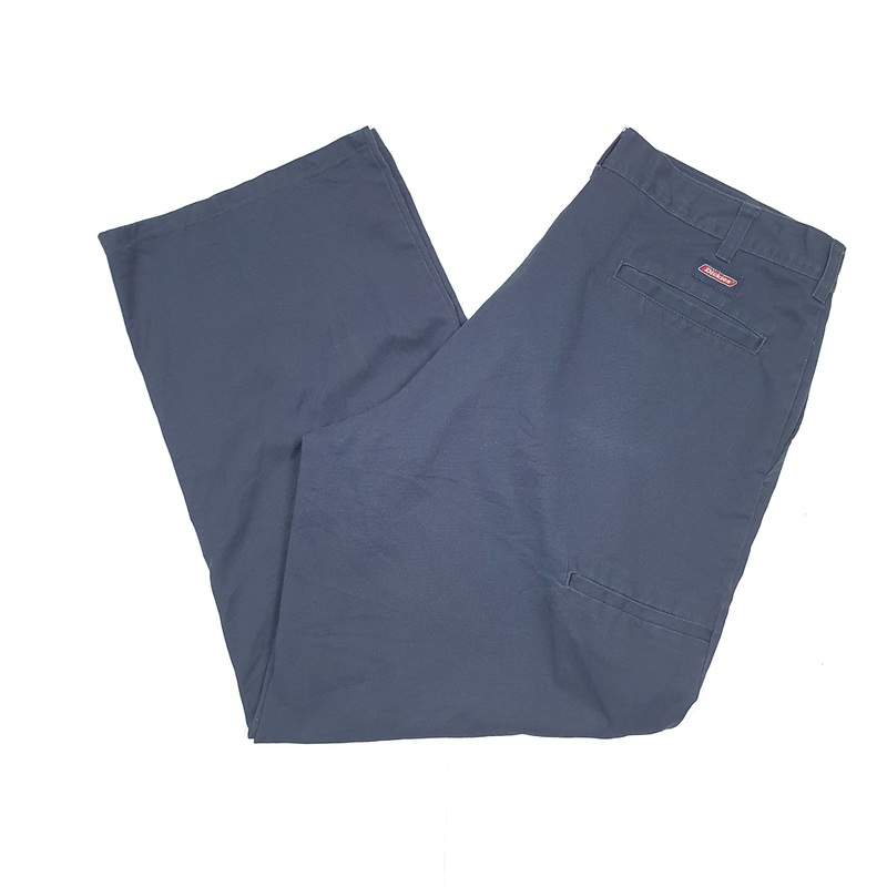 Mens Dickies Double Knee Navy Carpenter Trousers W34 L30