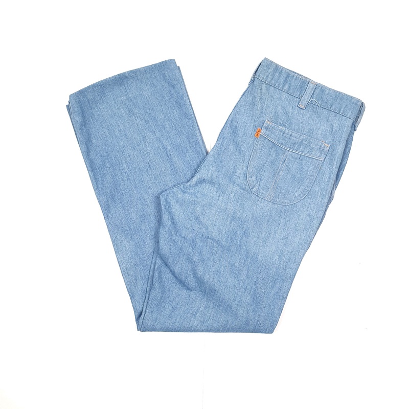 Mens Levis Orange Tab Straight Leg Blue Chino Trousers W32 L30