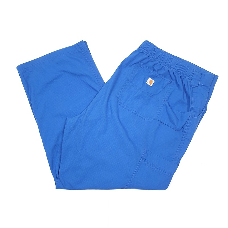 Womens Carhartt Lightweight Blue Cargo Trousers UK22