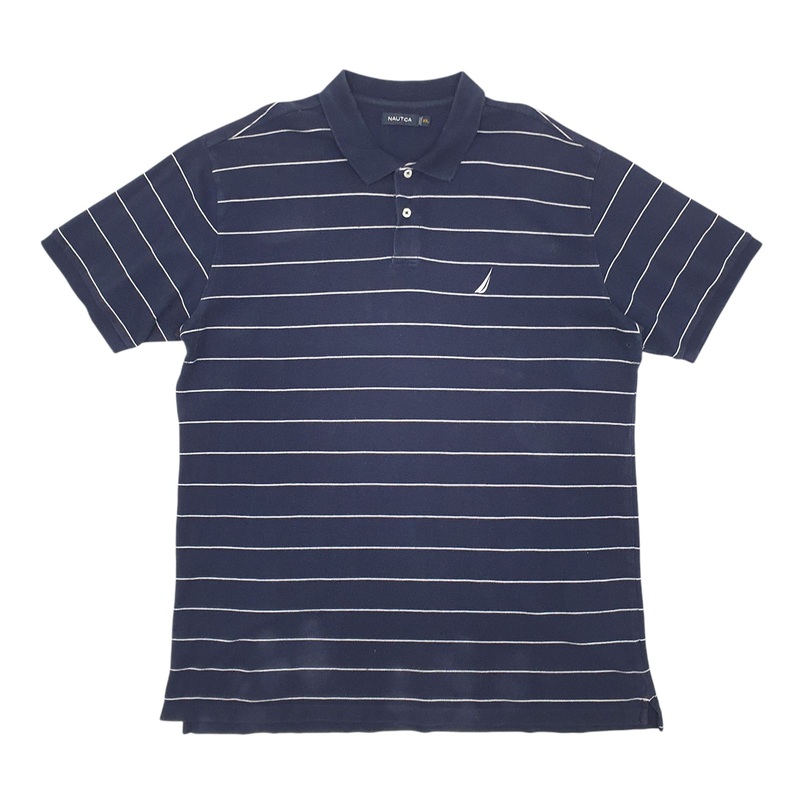 Nautica Short Sleeve Cotton Blend Polo Shirt Mens XXL