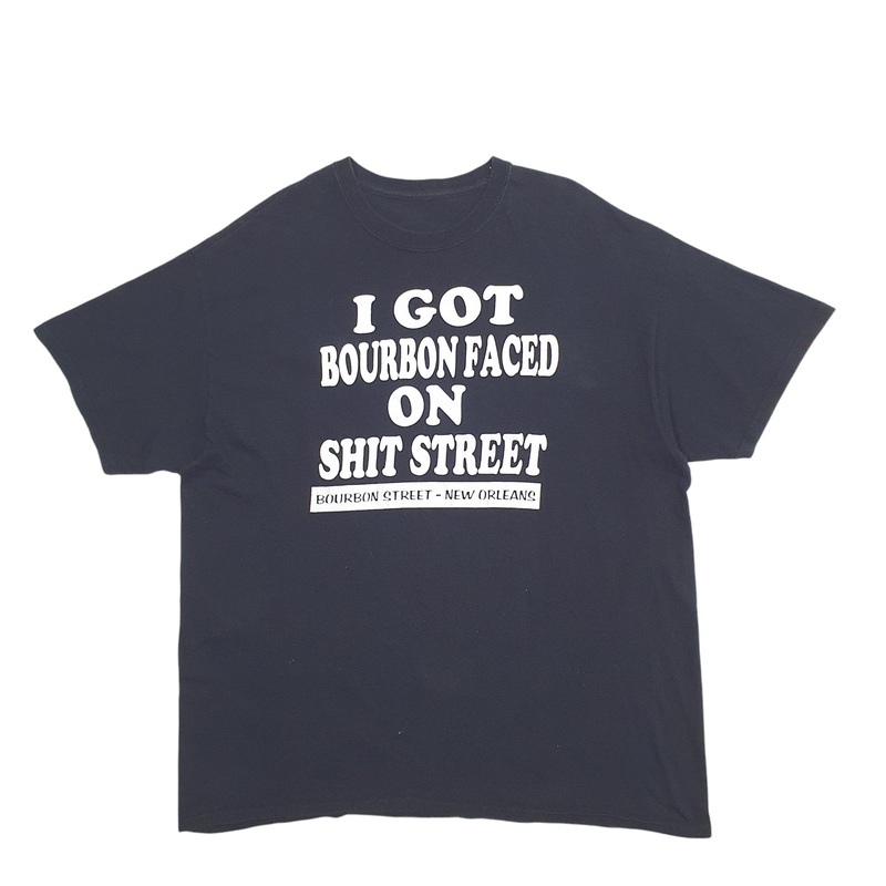 Unbranded Bourbon Whisky New Orleans Short Sleeve Cotton Blend T Shirt Mens M