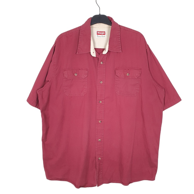 Wrangler Tall Work Short Sleeve Regular Fit Cotton Shirt Mens XL