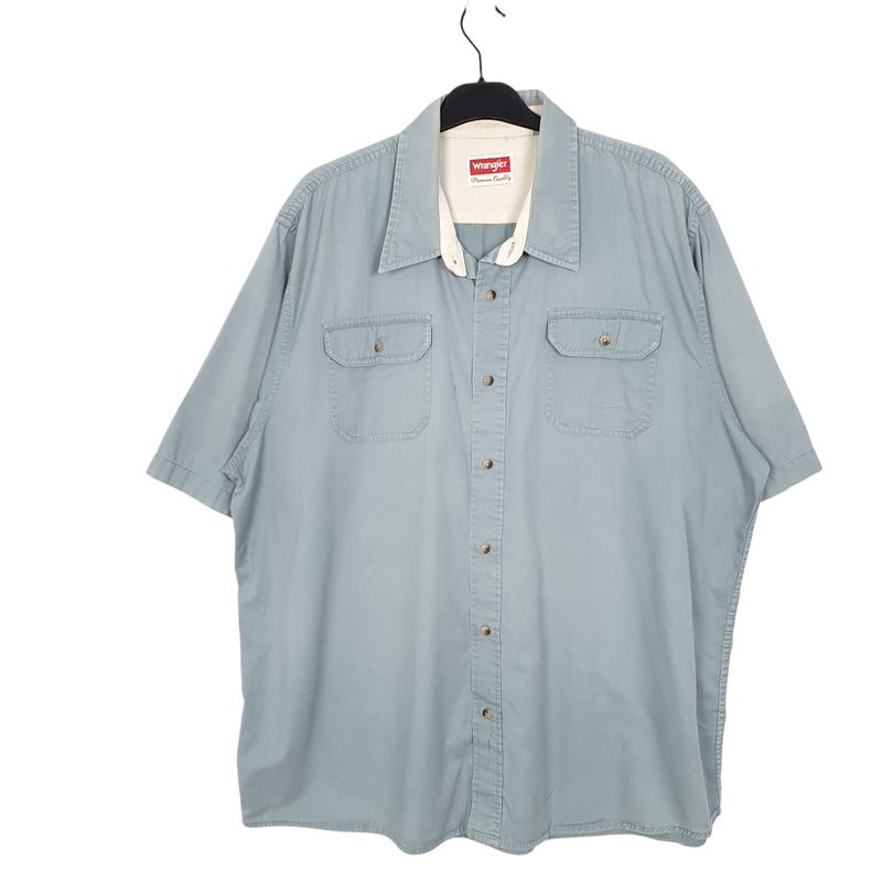 Wrangler Work Short Sleeve Regular Fit Cotton Shirt Mens XXL