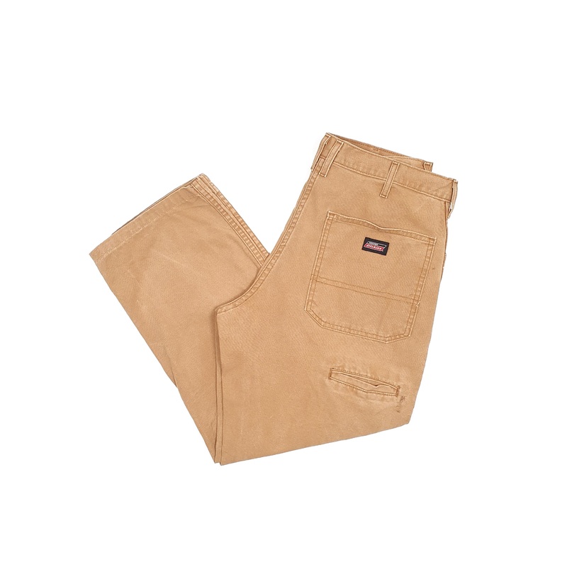 Mens Dickies Brown Carpenter Trousers W32 L26