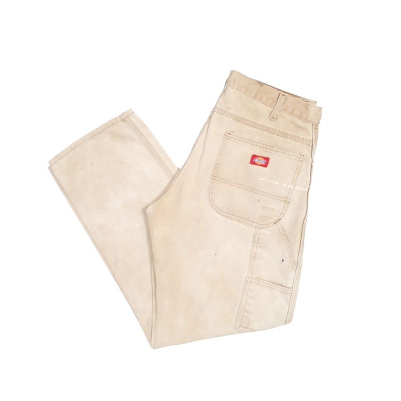 Mens Dickies Brown Carpenter Trousers W32 L30