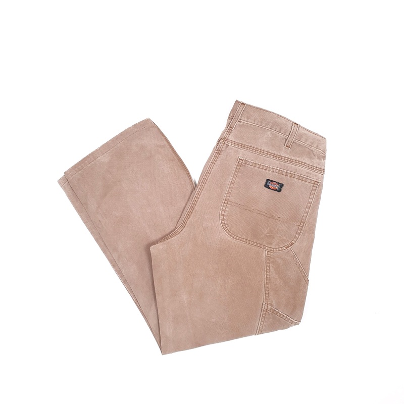 Mens Dickies Brown Carpenter Trousers W34 L28