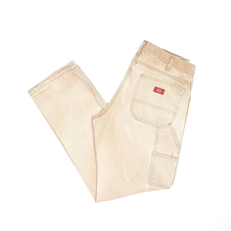 Mens Dickies Brown Carpenter Trousers W34 L33