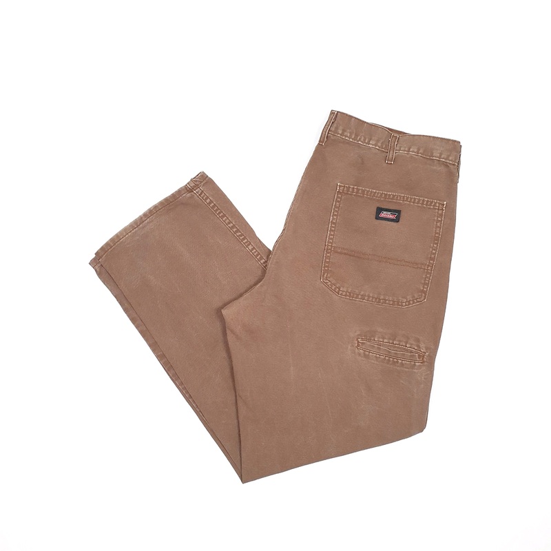 Mens Dickies Brown Carpenter Trousers W36 L30