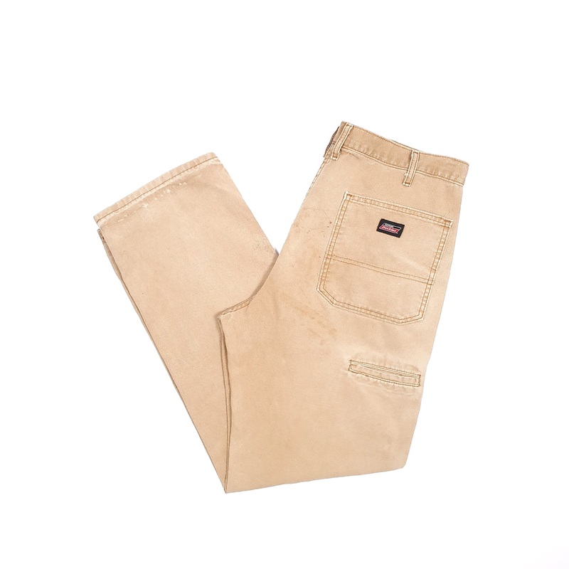 Mens Dickies Brown Carpenter Trousers W36 L31