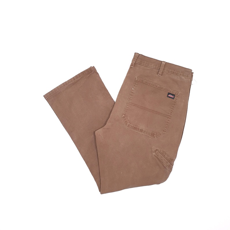 Mens Dickies Brown Carpenter Trousers W38 L30