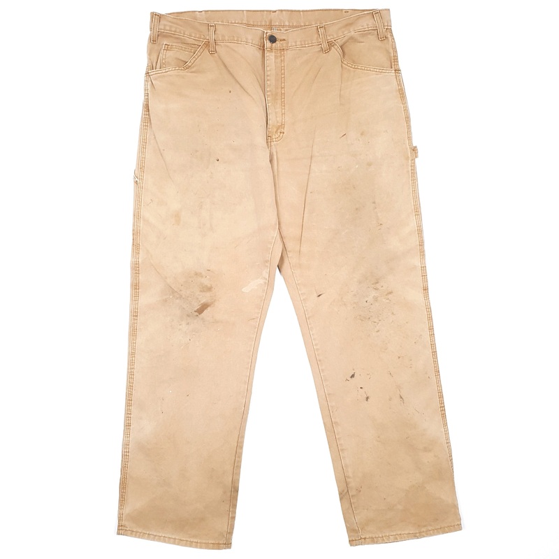 Mens Dickies Brown Carpenter Trousers W38 L31
