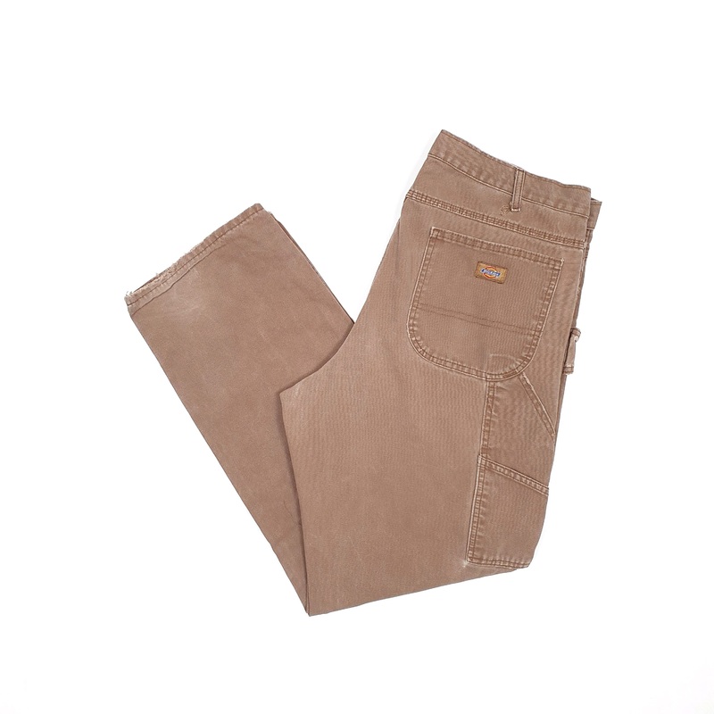 Mens Dickies Brown Carpenter Trousers W38 L32