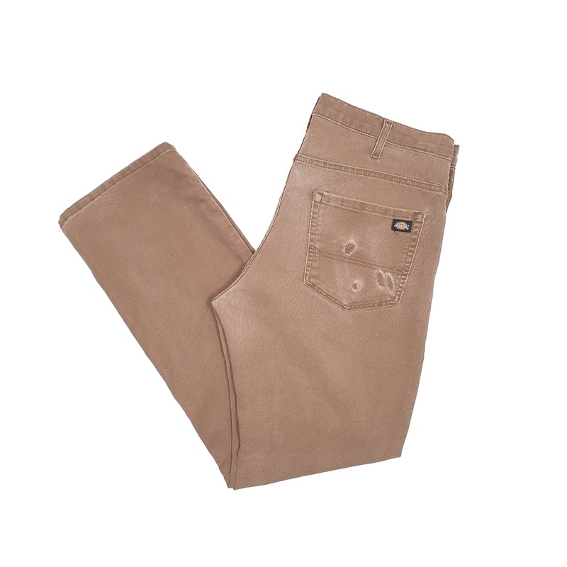 Mens Dickies Flex stretch Brown Carpenter Trousers W36 L31