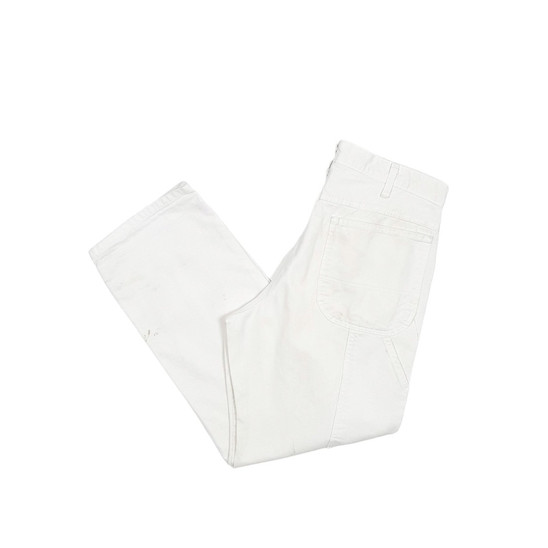 Mens Dickies Painter White Carpenter Trousers W32 L28