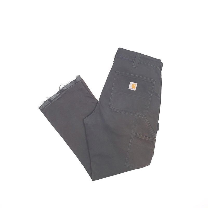 Mens Carhartt Chino light Black Carpenter Trousers W32 L27