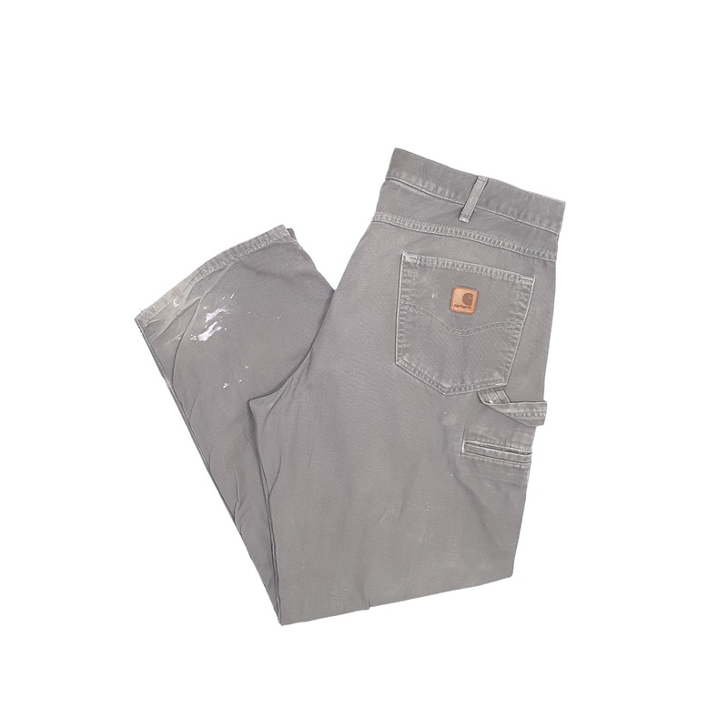Mens Carhartt Khaki Carpenter Trousers W38 L30
