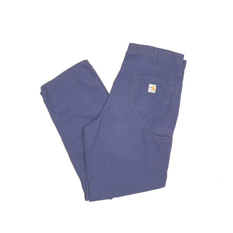 Mens Carhartt Navy Carpenter Trousers W38 L33