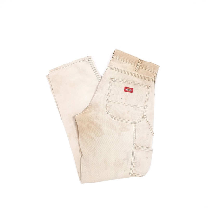 Mens Dickies Beige Carpenter Trousers W32 L31