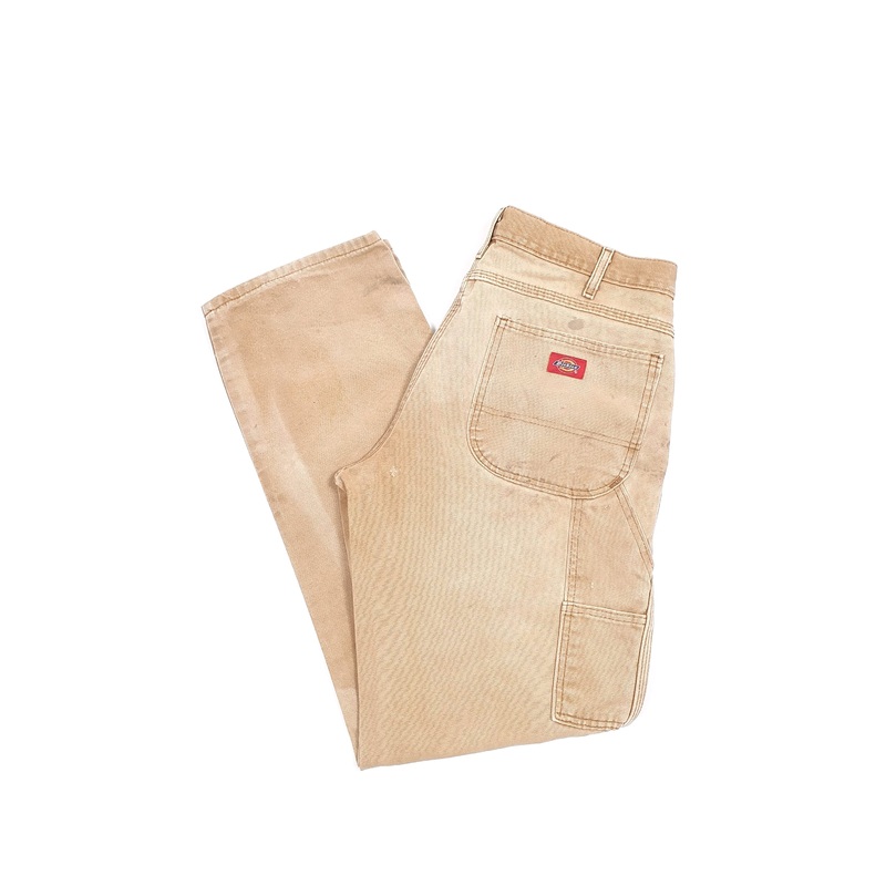 Mens Dickies Beige Carpenter Trousers W34 L32