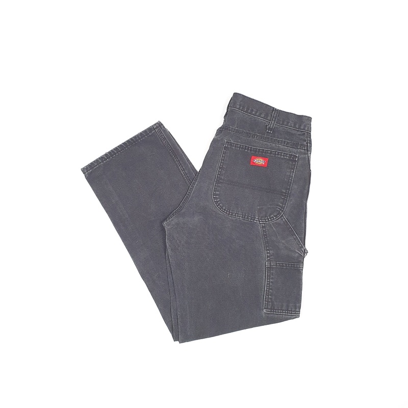 Mens Dickies Black Carpenter Trousers W33 L30