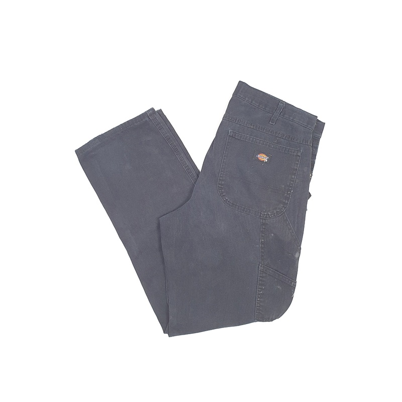 Mens Dickies Black Carpenter Trousers W34 L32
