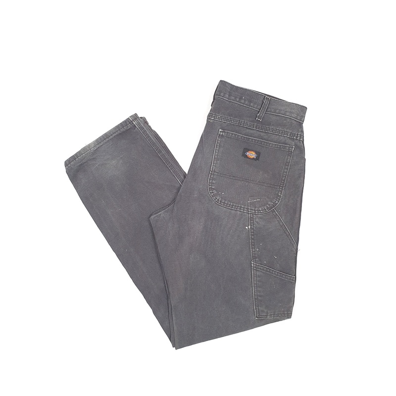 Mens Dickies Black Carpenter Trousers W34 L34