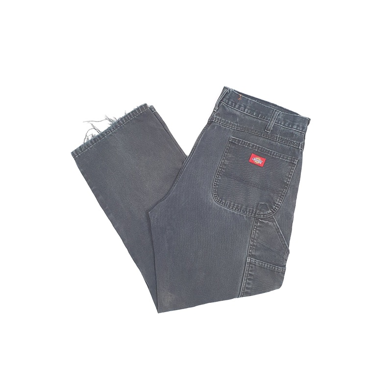 Mens Dickies Black Carpenter Trousers W36 L28