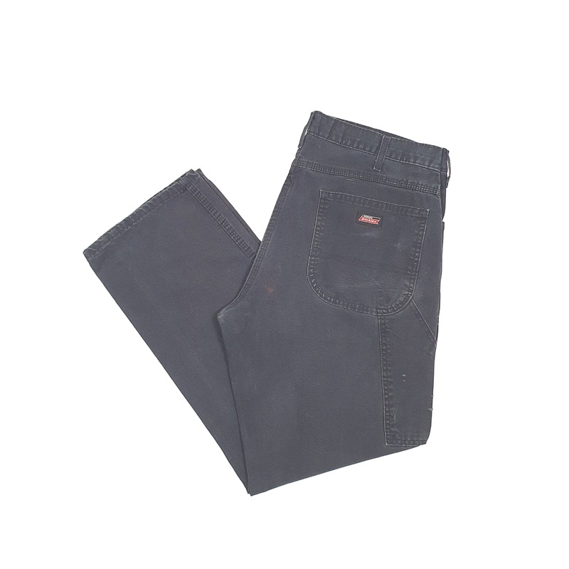 Mens Dickies Black Carpenter Trousers W36 L31