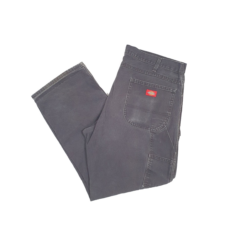 Mens Dickies Black Carpenter Trousers W38 L29