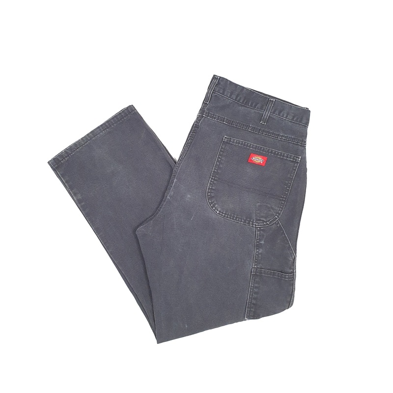 Mens Dickies Black Carpenter Trousers W38 L30