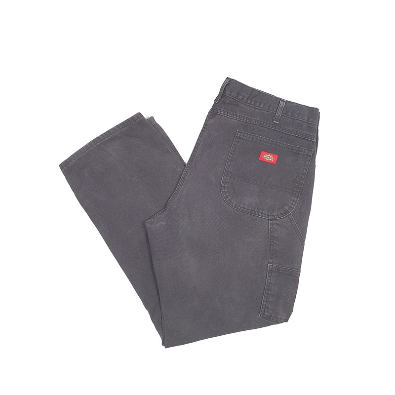 Mens Dickies Black Carpenter Trousers W38 L31