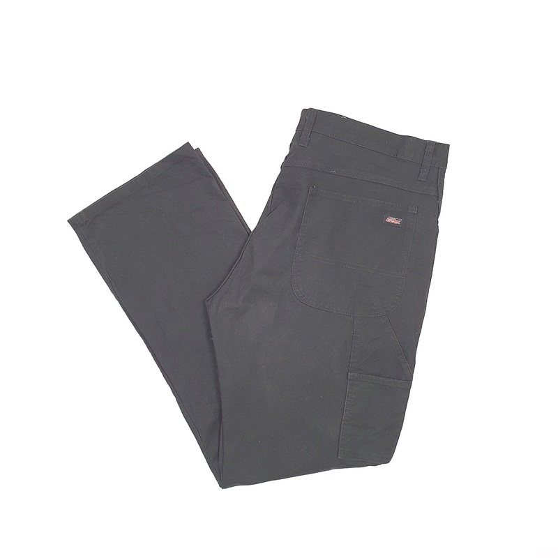 Mens Dickies Black Carpenter Trousers W38 L32