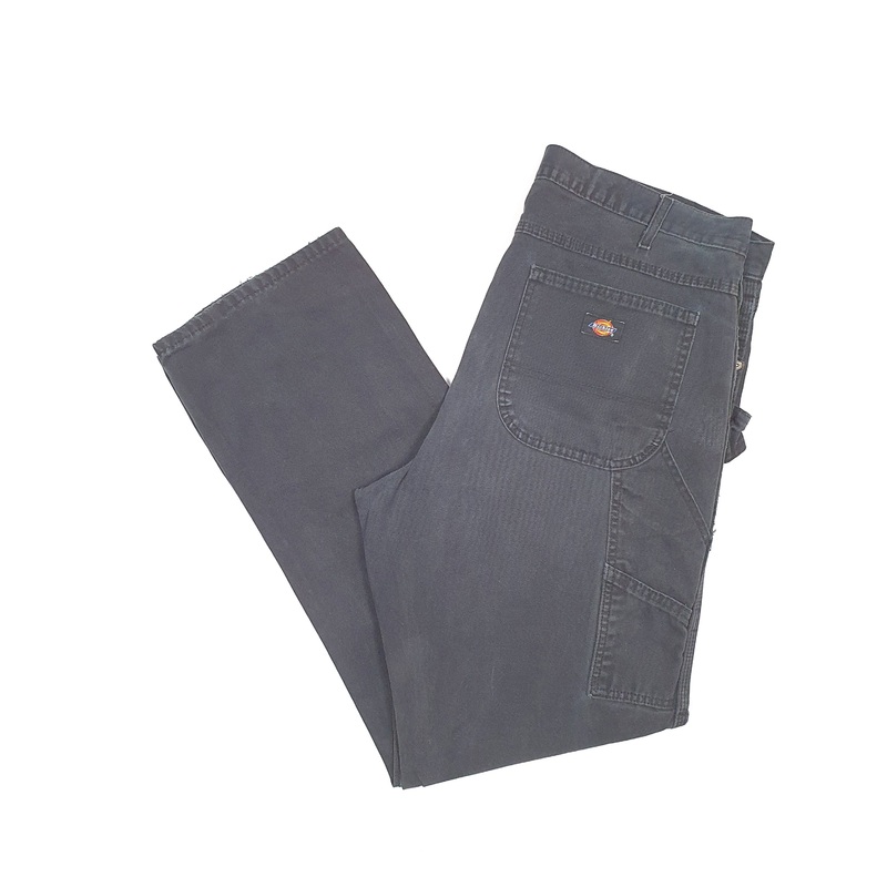 Mens Dickies Black Carpenter Trousers W38 L34
