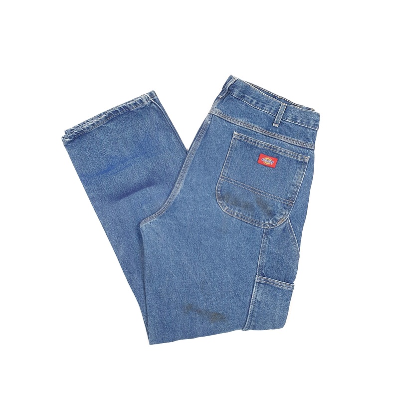 Mens Dickies Carpenter Blue Trousers W38 L32