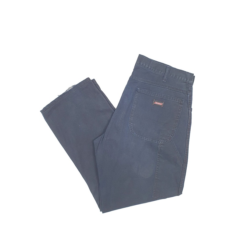 Mens Dickies Navy Carpenter Trousers W36 L29