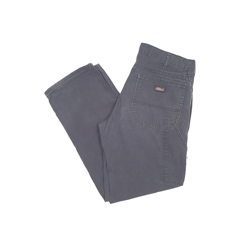 Mens Dickies Black Carpenter Trousers W34 L30
