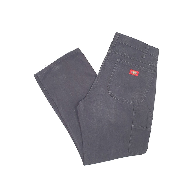 Mens Dickies Black Carpenter Trousers W34 L31