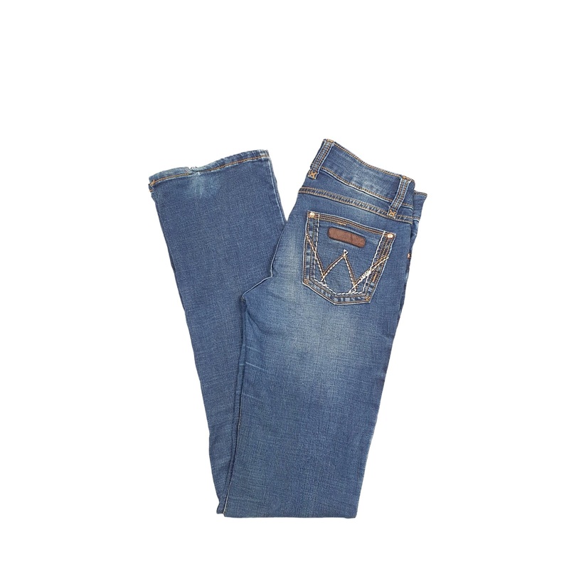 Wrangler Casual Bootcut Fit Low Rise Jeans UK12