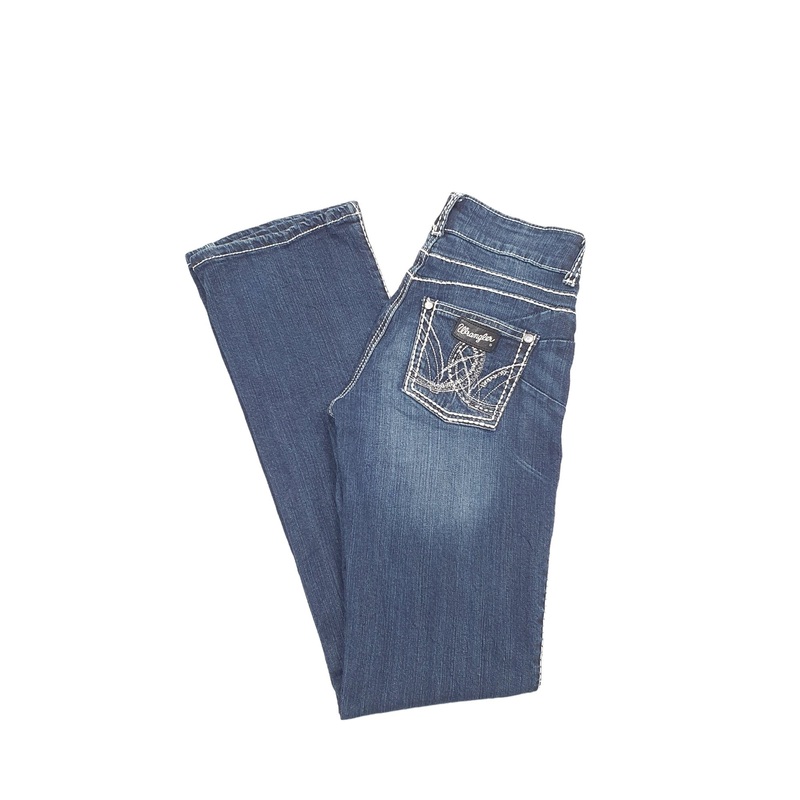 Wrangler Casual Bootcut Fit Low Rise Jeans UK8