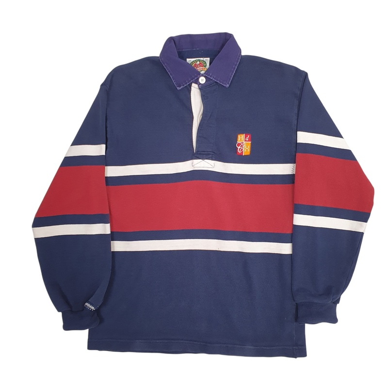Barbarian Long Sleeve Cotton Polo Shirt Mens XS