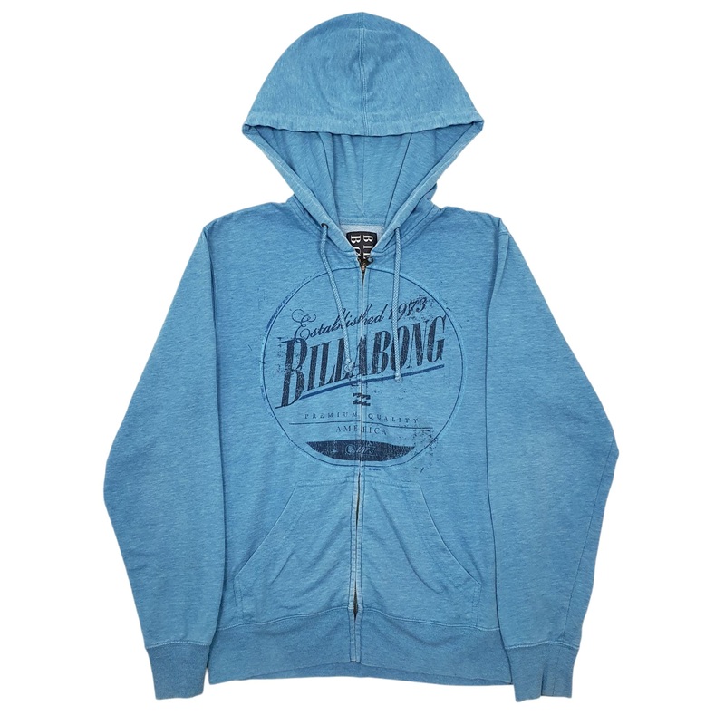Billabong Full Zip Cotton Blend Sweatshirt Jumper Mens S