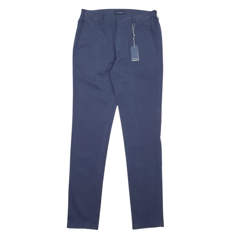 Mens Mr Marvis Navy Chino Cotton  Trousers Mens W31 L34