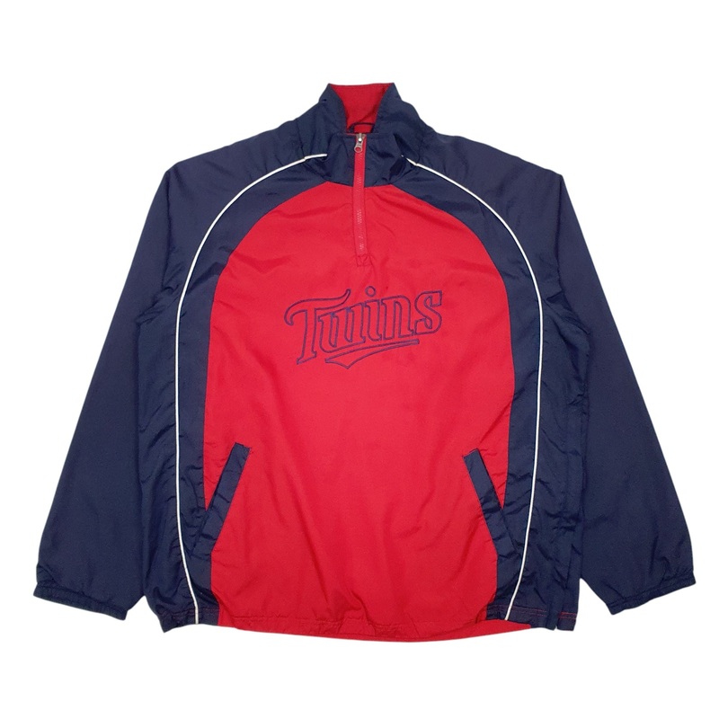 MLB Vintage Minnesota Twins Windbreaker Jacket Coat Mens L