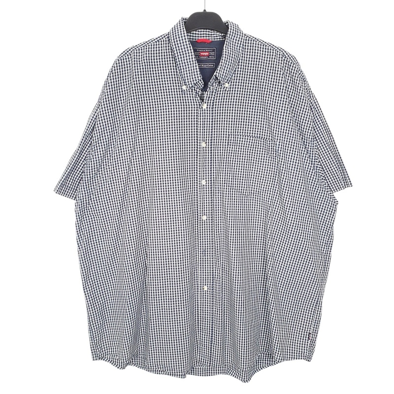 Wrangler Short Sleeve Regular Fit Check Cotton Shirt Mens XXXL