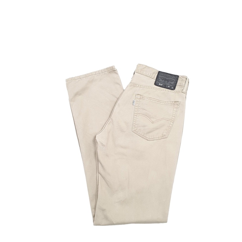 Mens Levis Beige Chino Trousers W32 L33